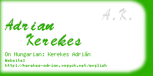 adrian kerekes business card